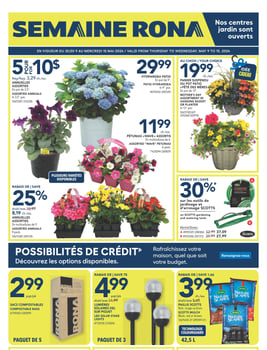 Rona - Quebec - Weekly Flyer Specials